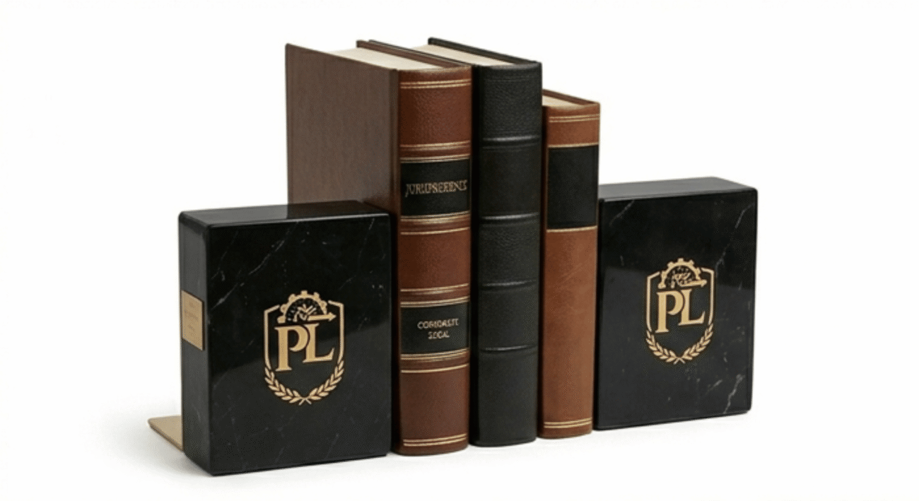 PERRYLAWNYC Luxury Marble and Brass Executive Bookends